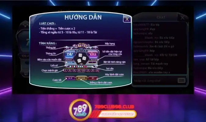 Luật chơi game Tài Xỉu tại 789Club và kinh nghiệm cần biết